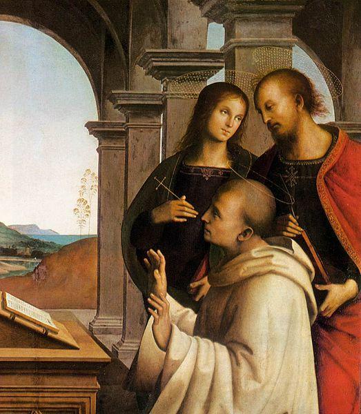 Pietro Perugino The Vision of St Bernard Spain oil painting art